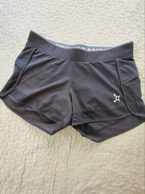 Orangetheory Black and Gray Performance Waistband Shorts Size M.